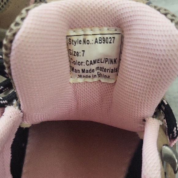 Air Balance Tan and Pink Athletic Shoes - Picture 6 of 7
